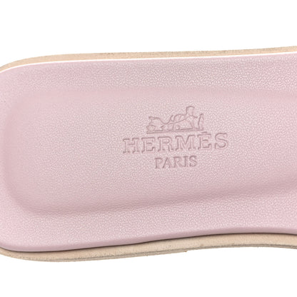 Hermes Epsom Oran Sandals 36 Rose Porcelaine 8 of 9