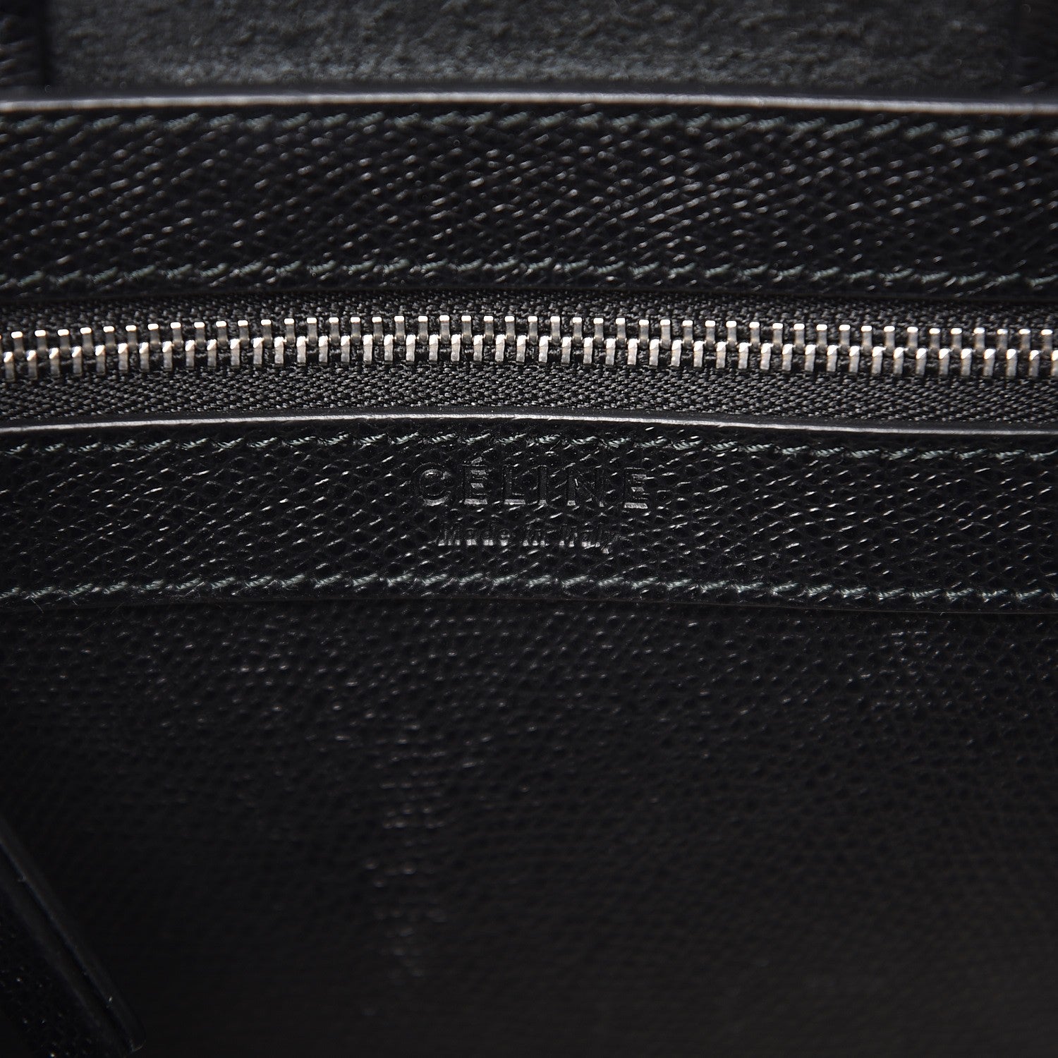 Celine Grained Calfskin Small Vertical Cabas Black 7 of 9