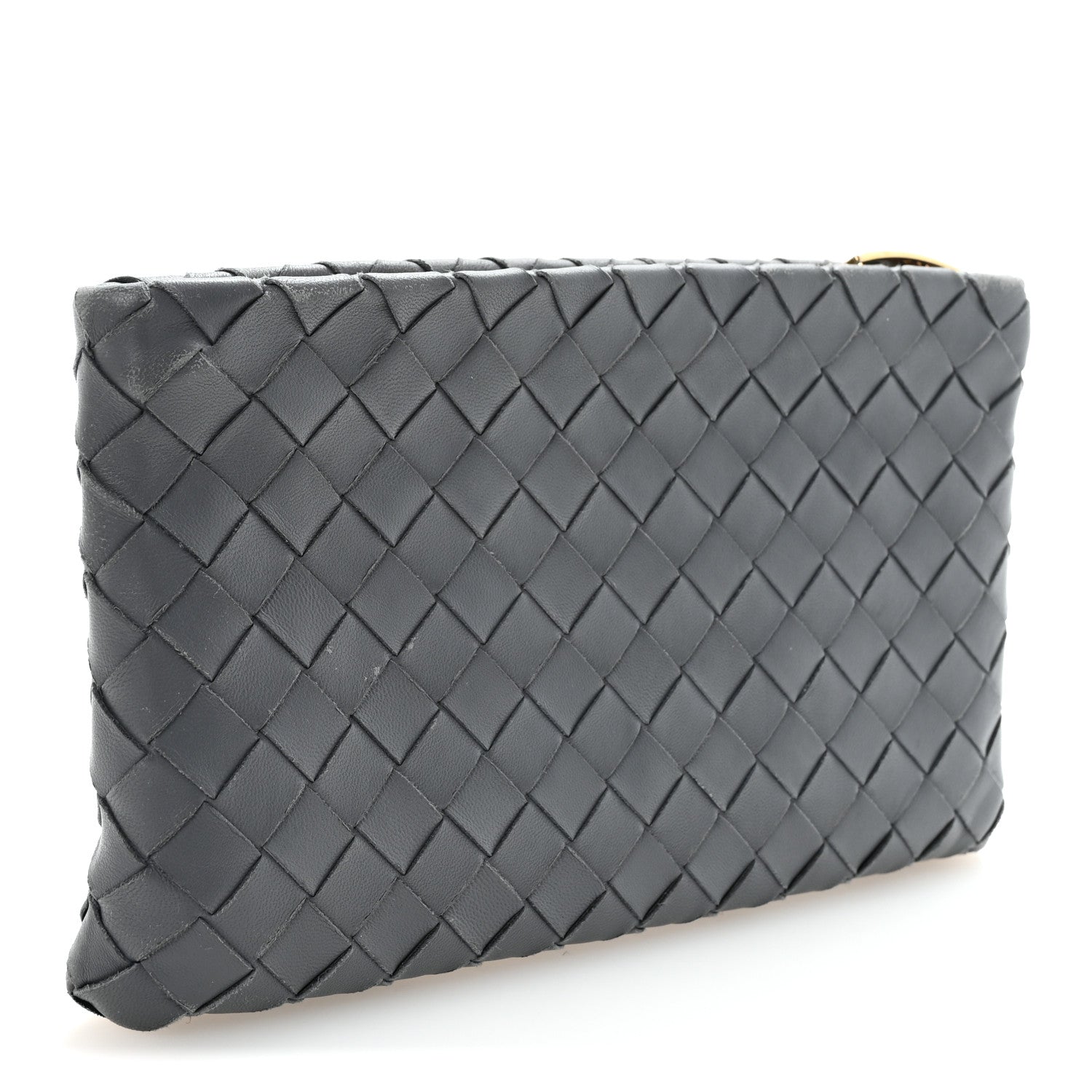 Bottega Veneta Nappa Intrecciato Small Zip Pouch Thunder 3 of 11