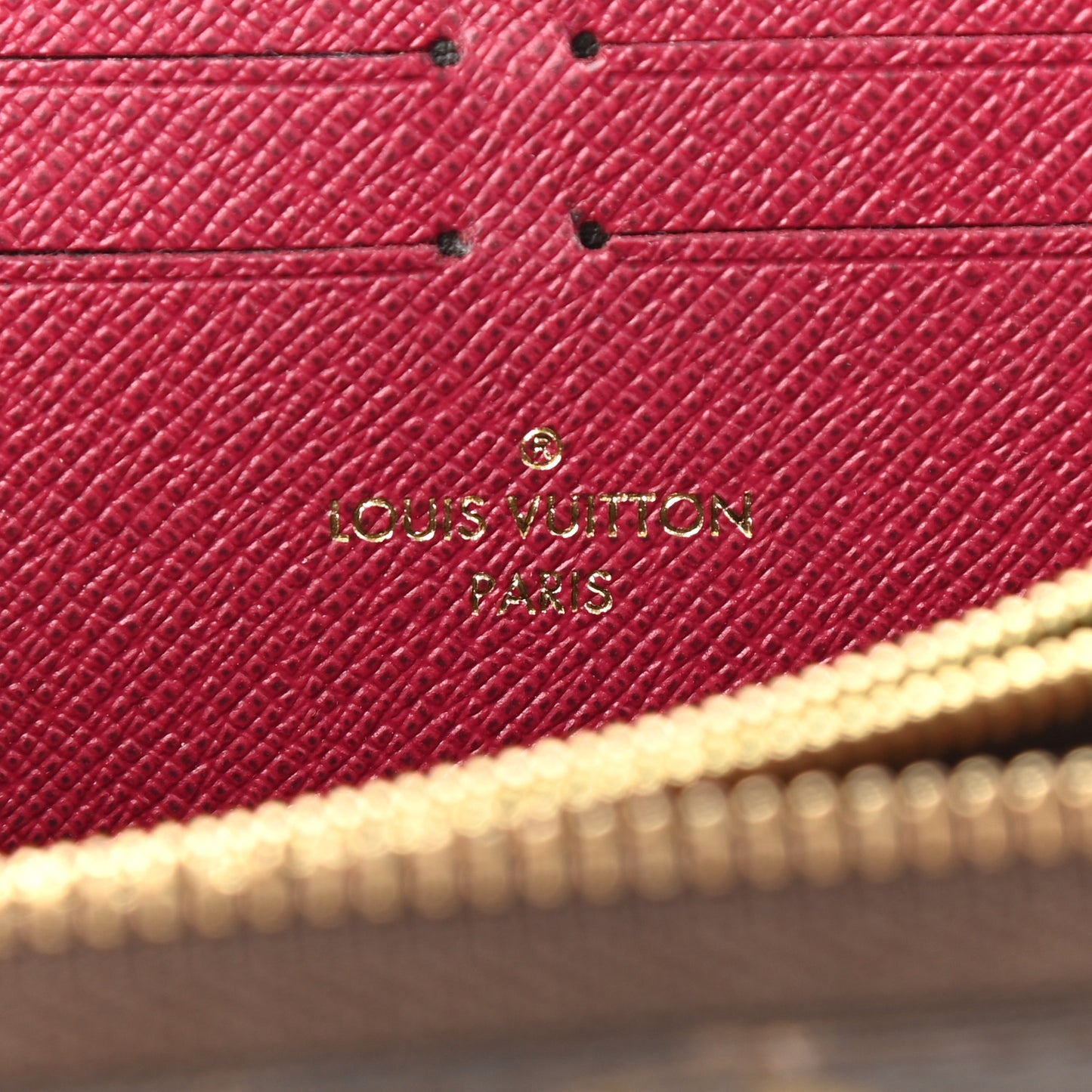Monogram Clemence Wallet Fuchsia