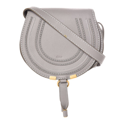 Chloe Calfskin Mini Marcie Round Crossbody Bag Cashmere Grey 1 of 10
