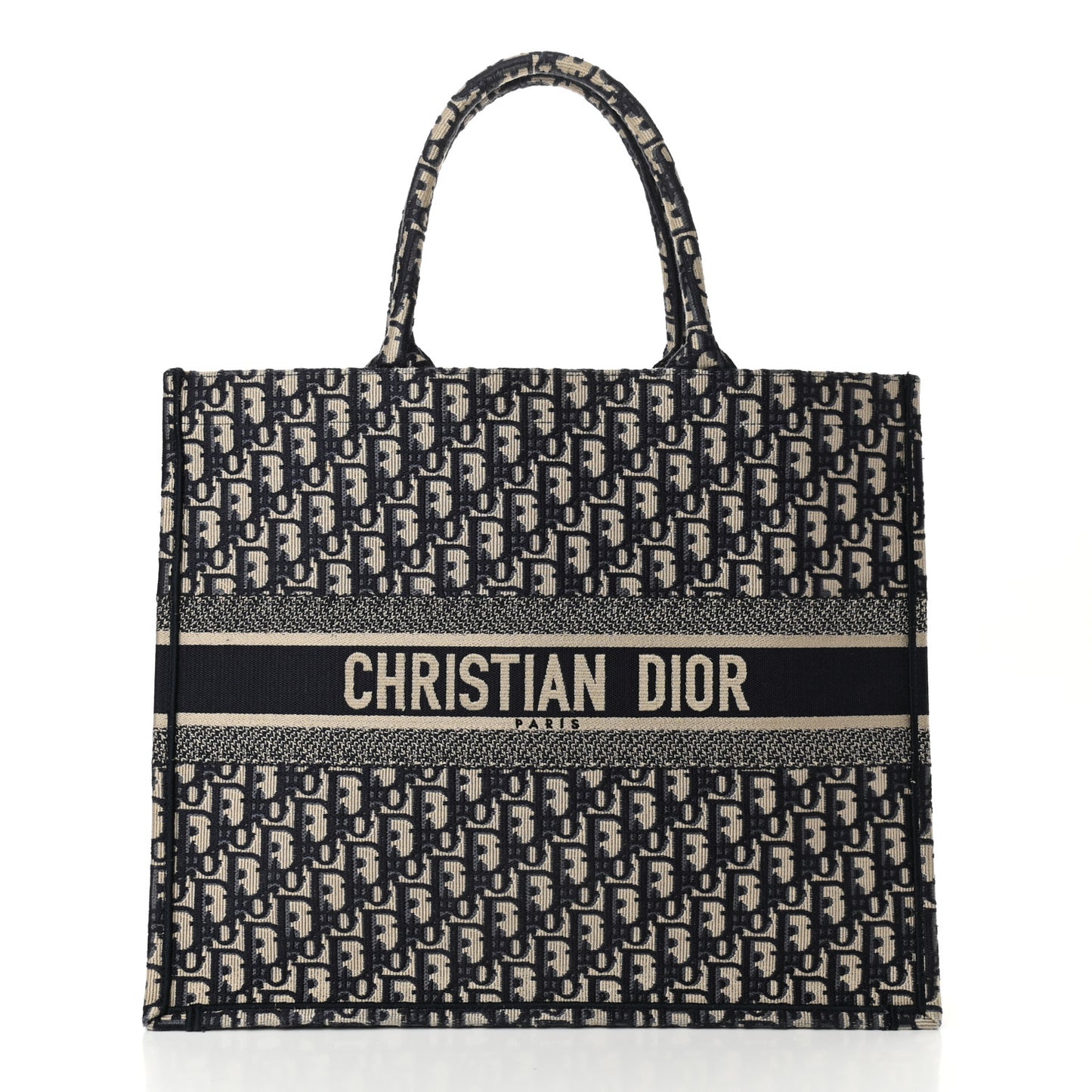 Oblique Large Book Tote Blue Multicolor