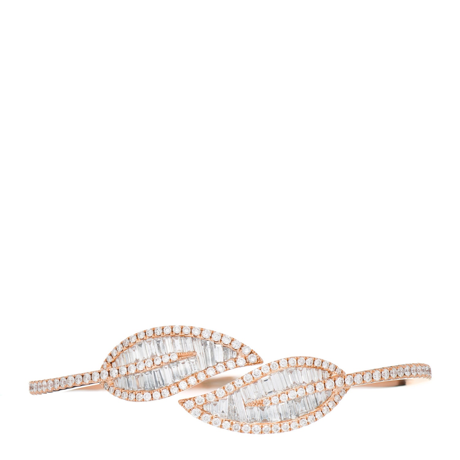 Anita Ko 18K Rose Gold Diamond Classic Leaf Bracelet 1 of 4