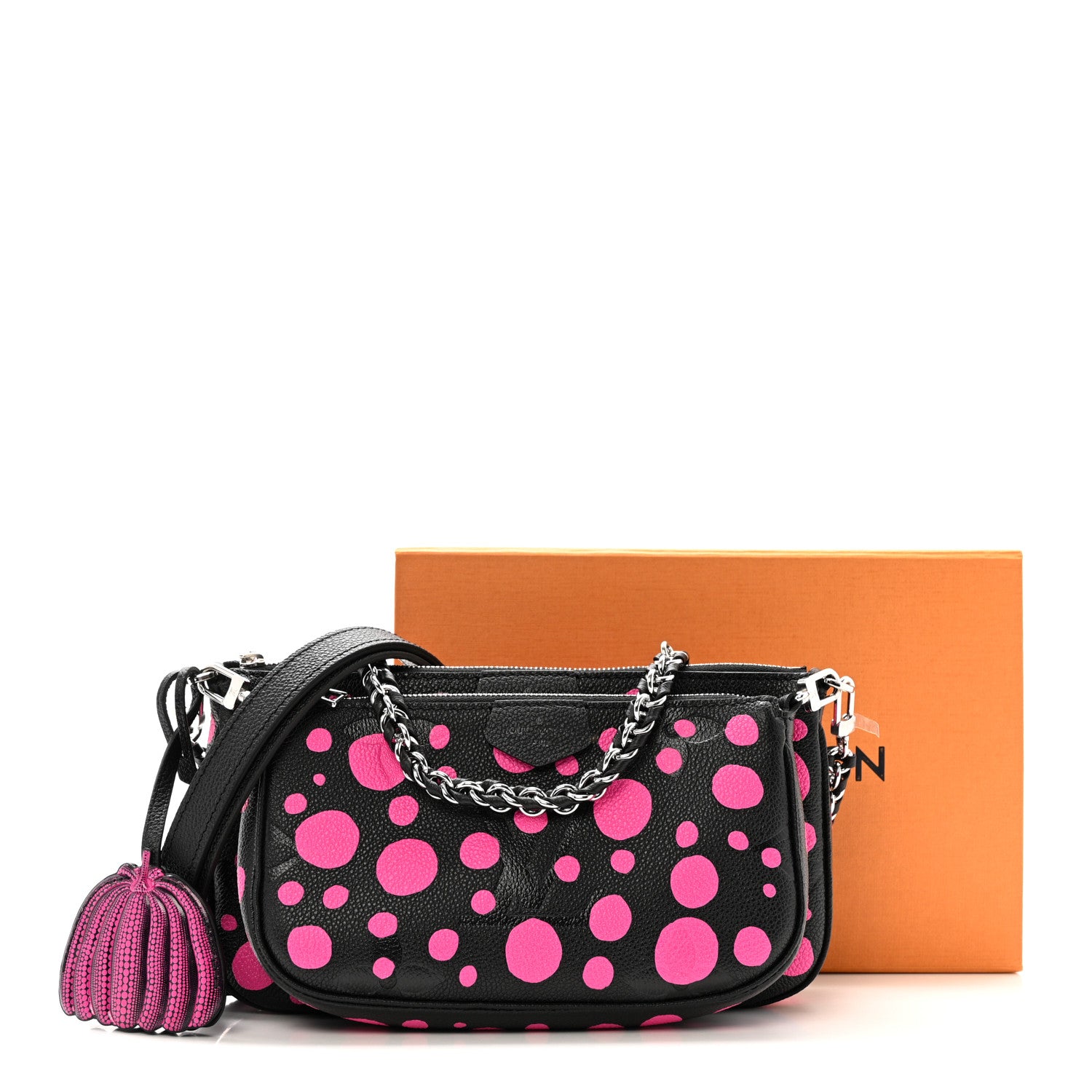 Louis Vuitton LV X YK Empreinte Multi Pochette Accessories Black Fuchsia 11 of 11
