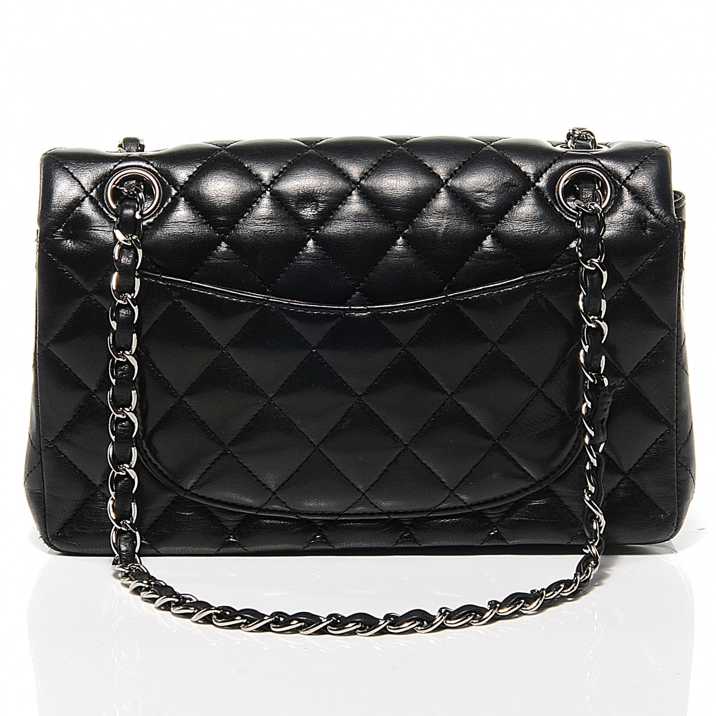 Lambskin Small Double Flap Black
