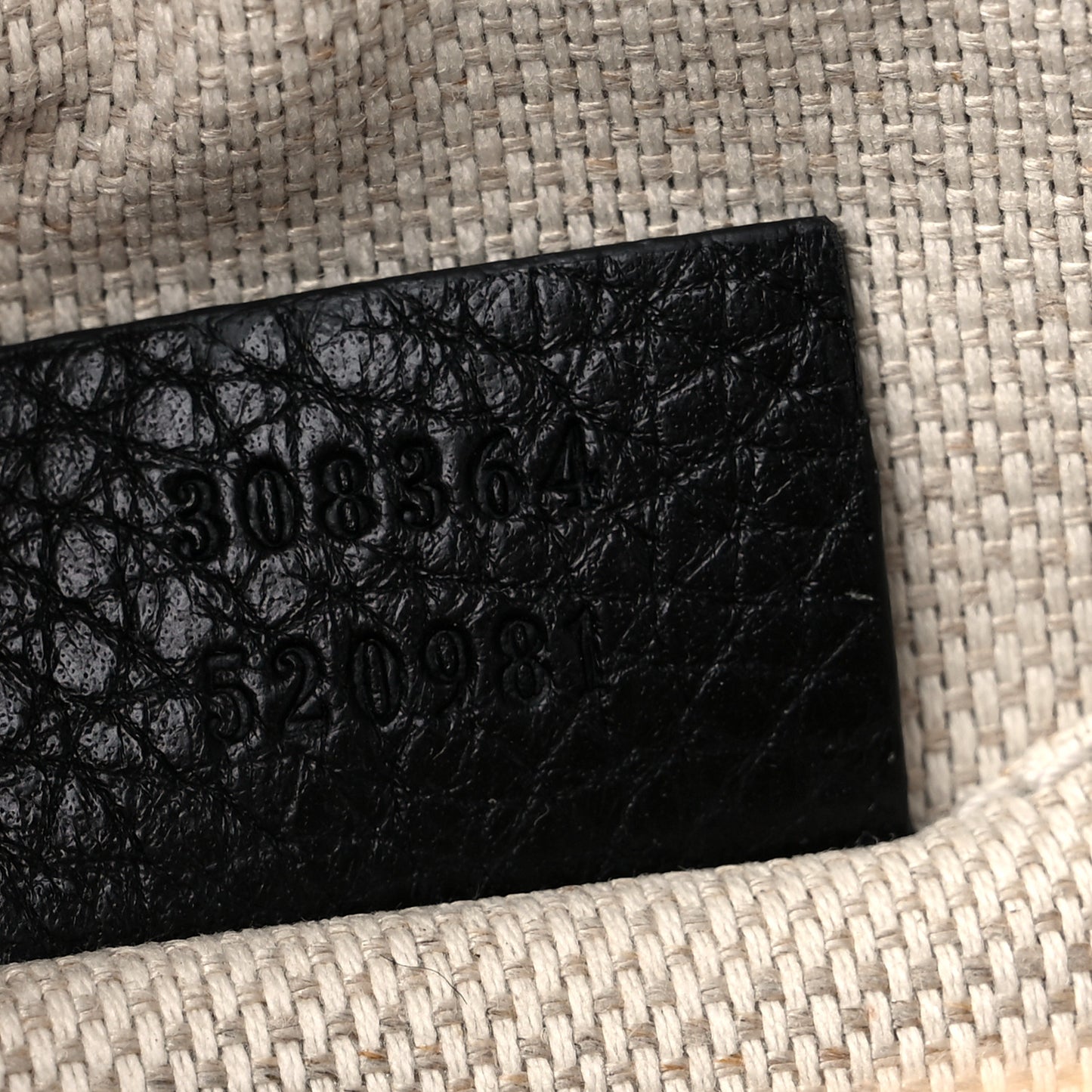 Pebbled Calfskin Small Soho Disco Bag Black