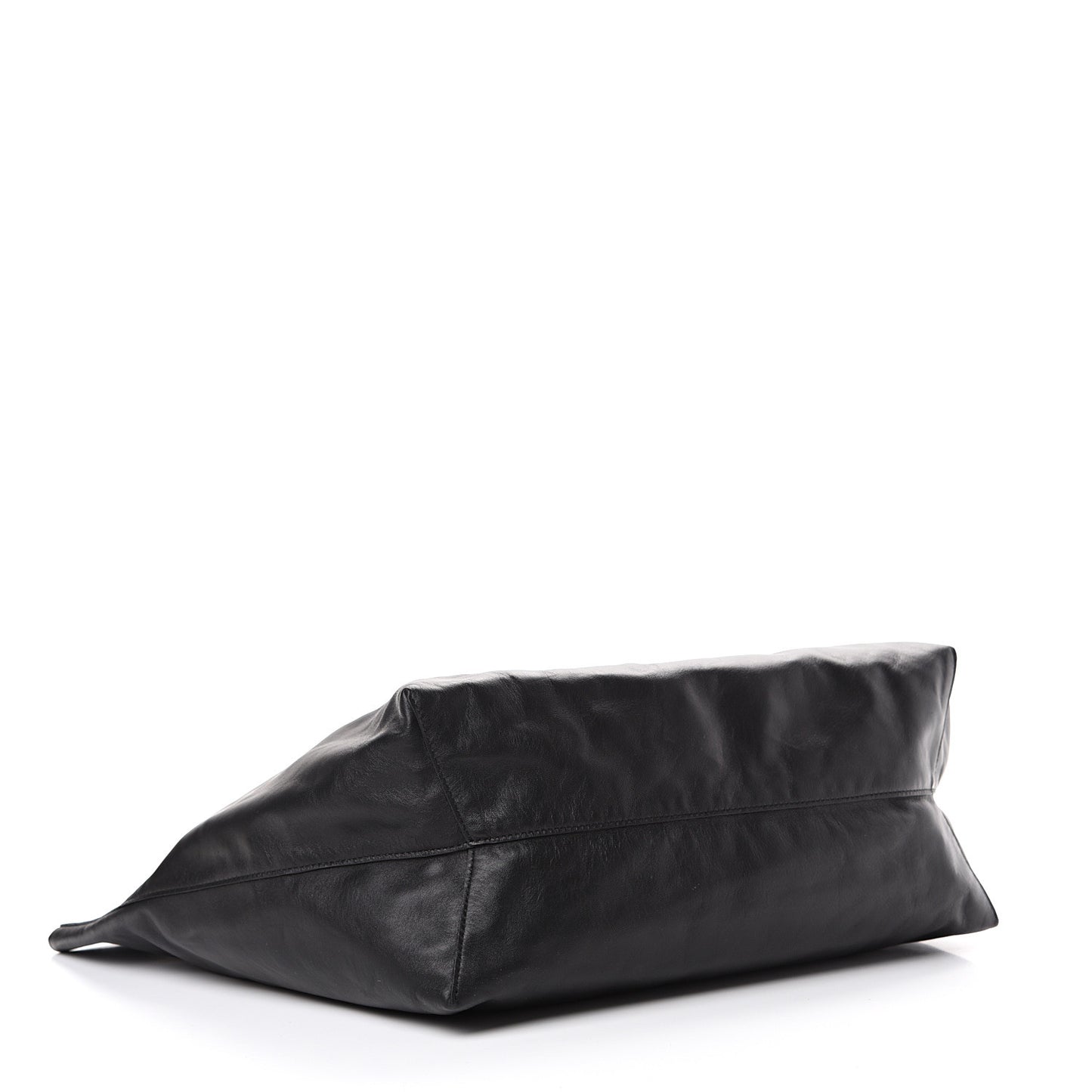 Lambskin Oversized Tote Black