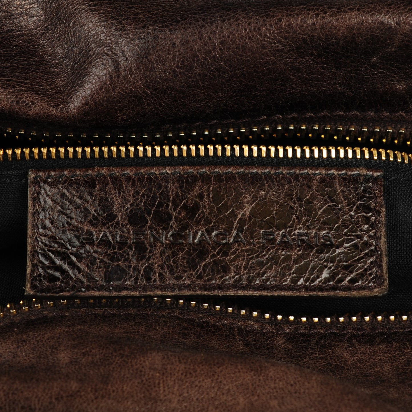 Agneau Giant 21 Gold Hardware Brief Charbon