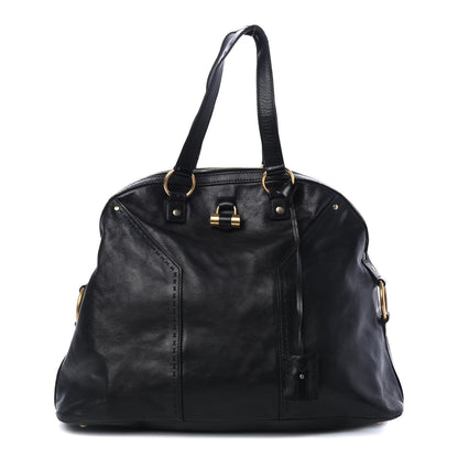 Saint Laurent Calfskin Oversized Muse Black 1 of 4