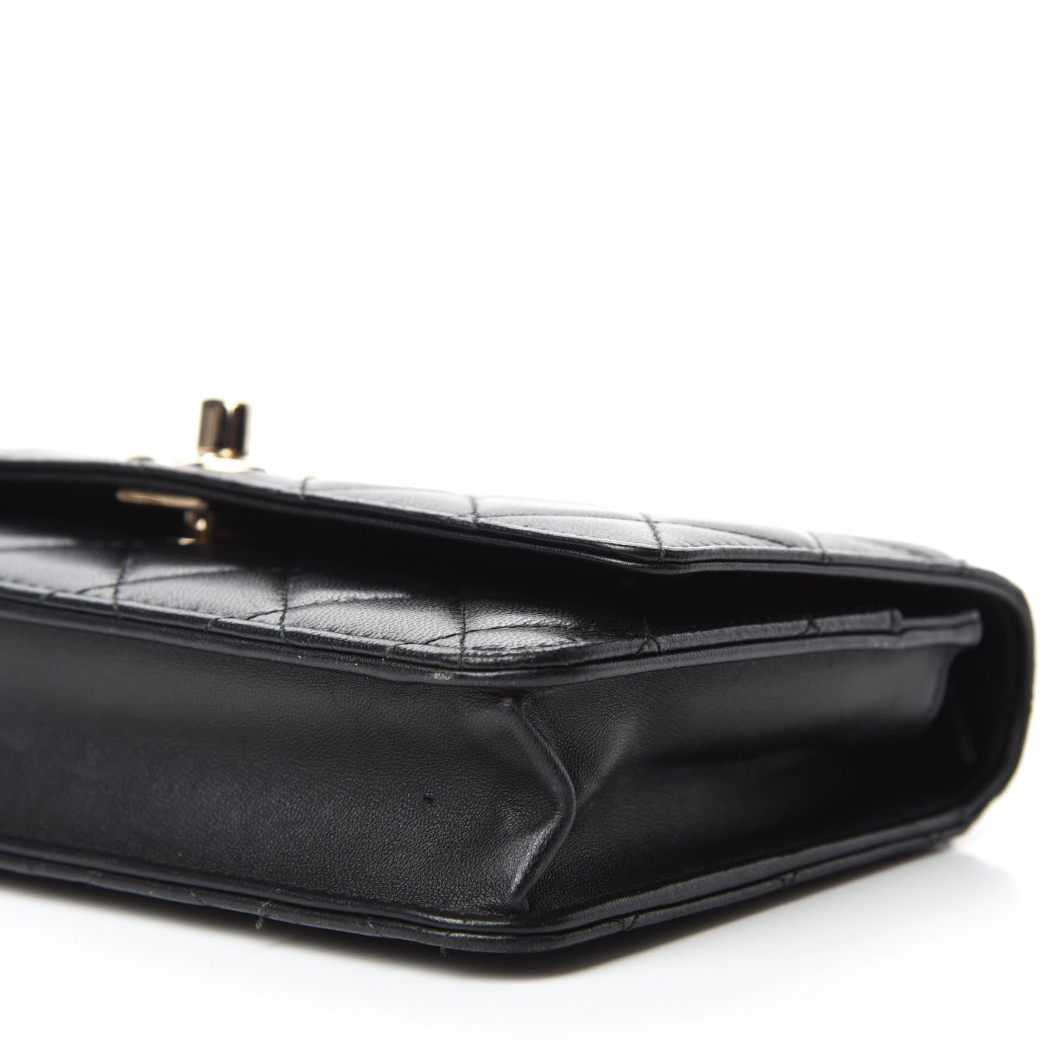 Chanel Lambskin Quilted Trendy CC Wallet On Chain WOC Black 7 of 14
