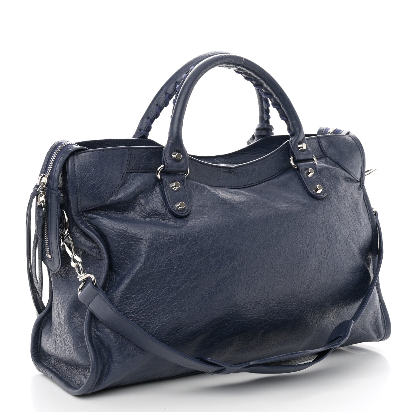 Agneau Classic Silver Hardware City Gris Chartreux