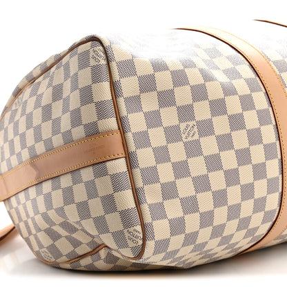 Louis Vuitton Damier Azur Keepall Bandouliere 45 8 of 17