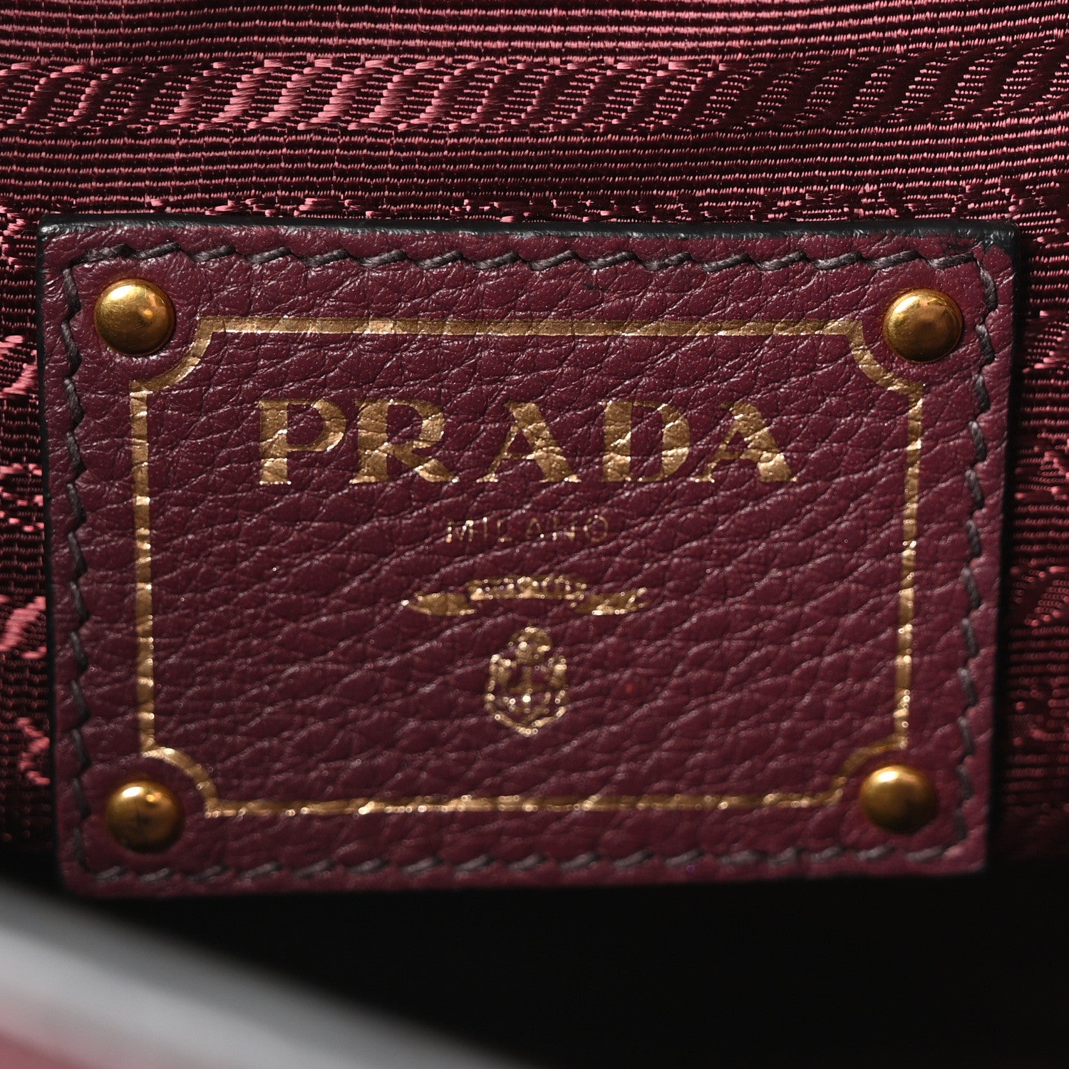 Prada Vitello Phenix Shopping Tote  Granato 6 of 11