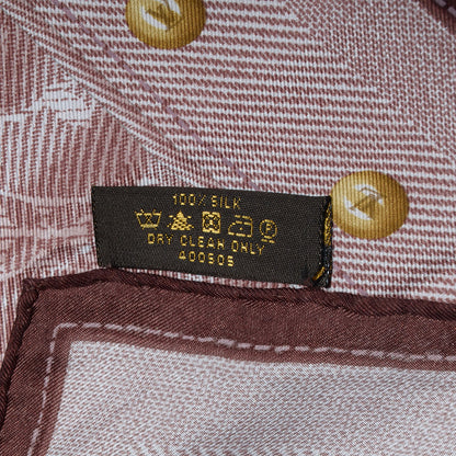 Louis Vuitton Silk Monogram New Denim Bandana Scarf Rose Pale 4 of 5