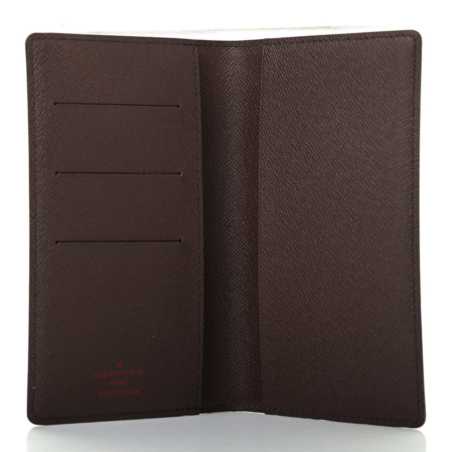 Damier Ebene Checkbook Cover Wallet