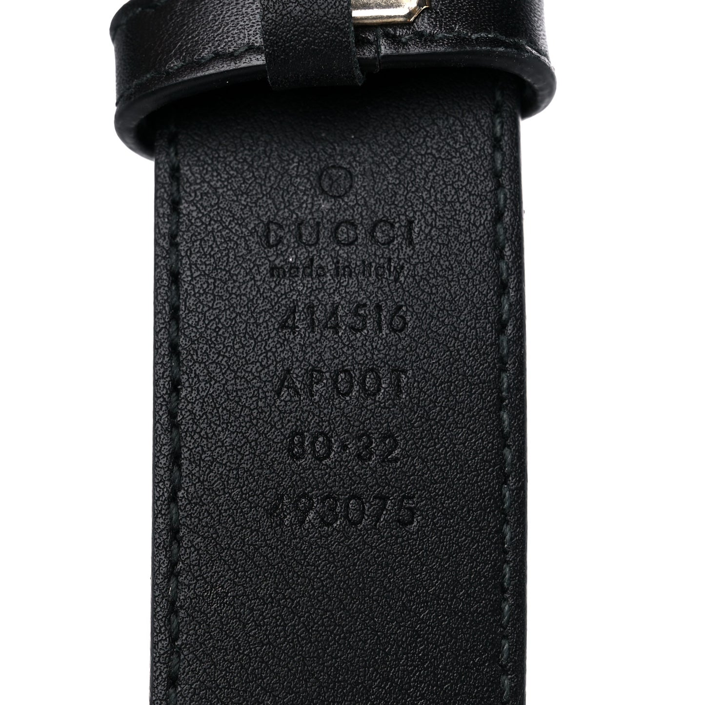 Calfskin Double G 30mm Belt 80 32 Black