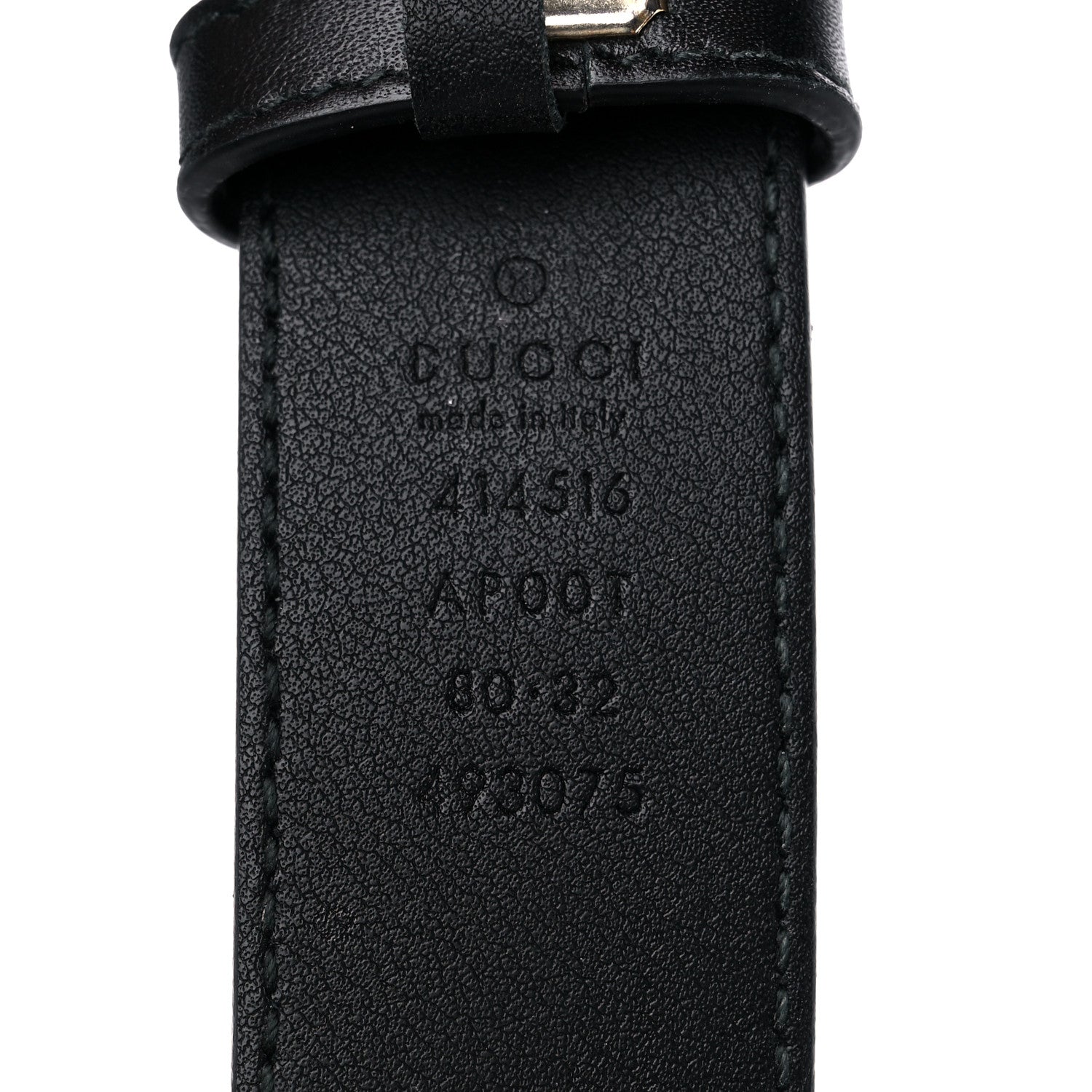 Gucci Calfskin Double G 30mm Belt 80 32 Black 3 of 6
