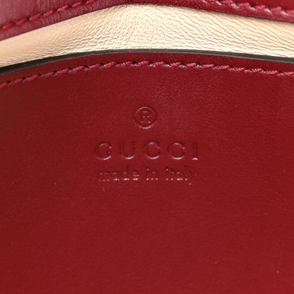 Gucci Calfskin Matelasse Mini GG Marmont Shoulder Bag Rosso Ancora 6 of 11
