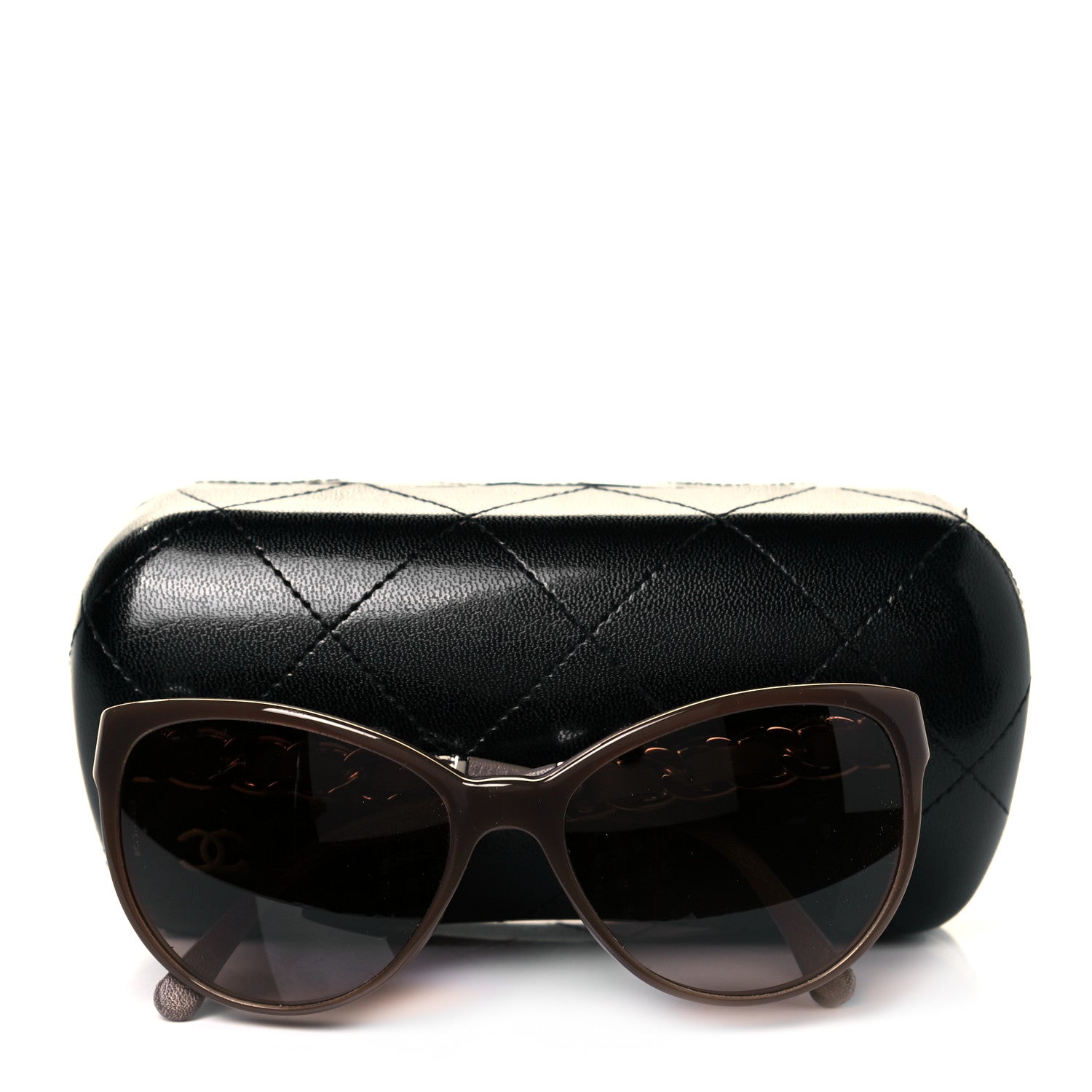 Chanel Acetate CC Chain Sunglasses 5215Q Tortoise Brown 6 of 6