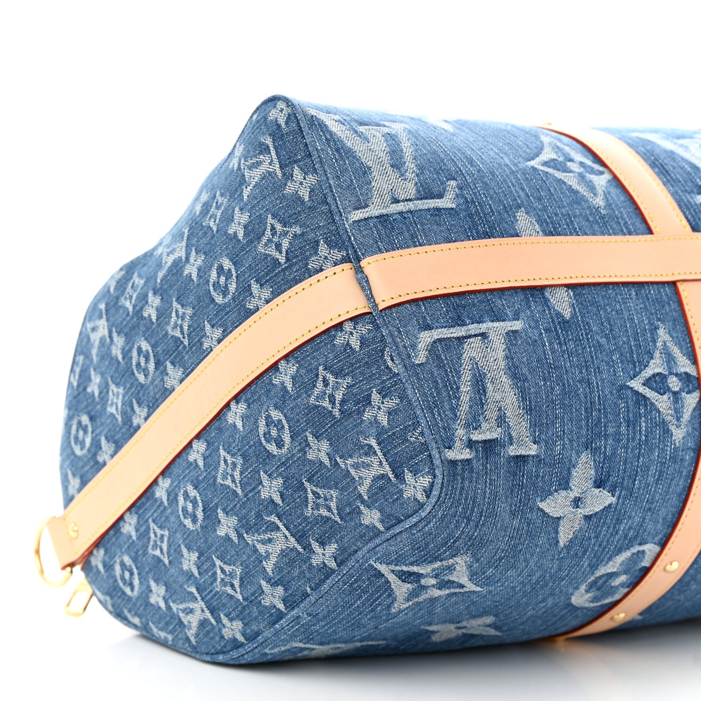 Denim Monogram New LV Remix Keepall Bandouliere 45 Blue