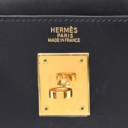 Hermes Box Kelly Sellier 32 Bleu Marine 6 of 14