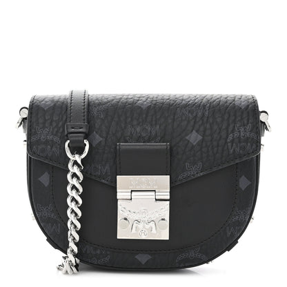 MCM Visetos Mini Patricia Crossbody Belt Bag Black 1 of 9