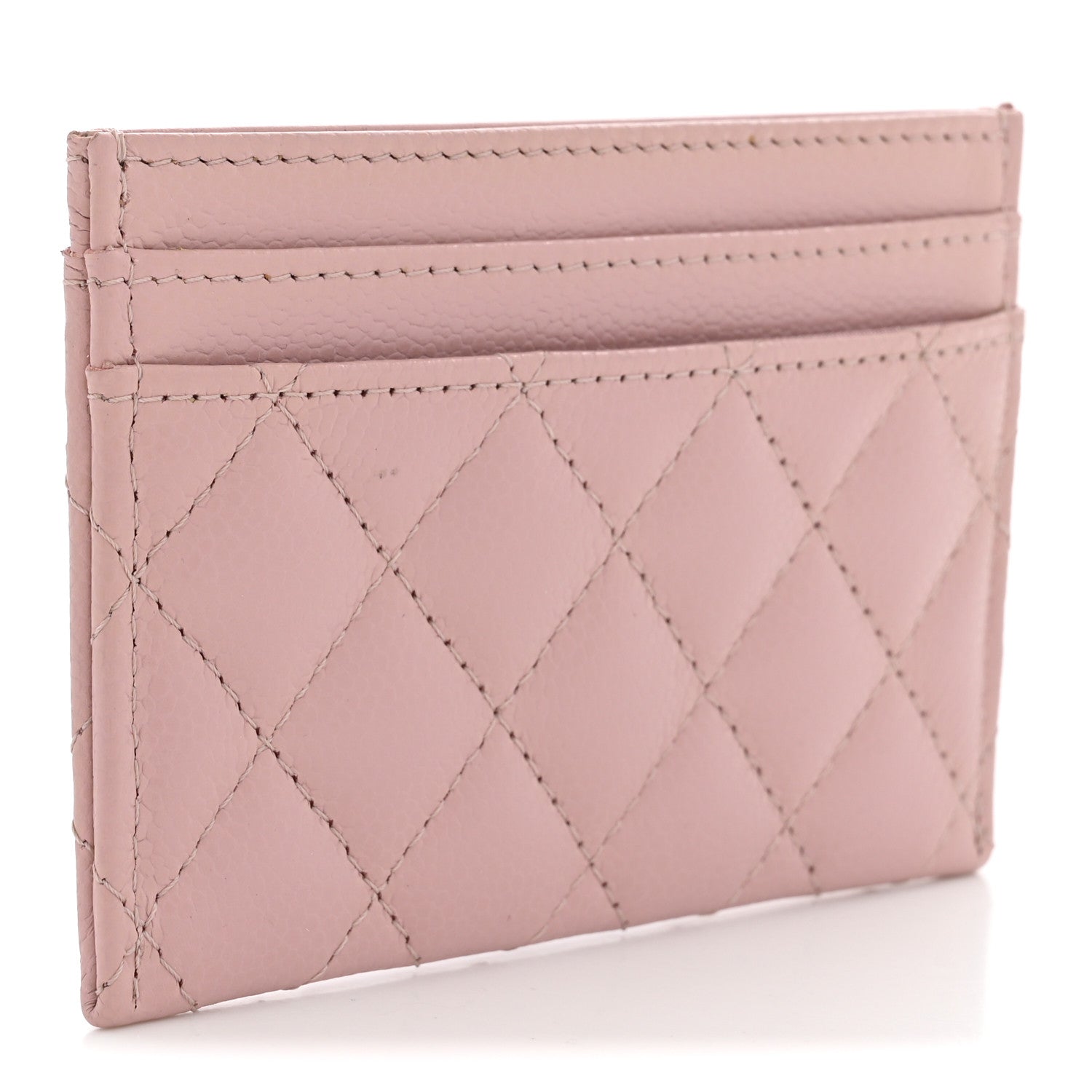 Chanel Caviar Quilted Boy Card Holder Pink 3 of 7