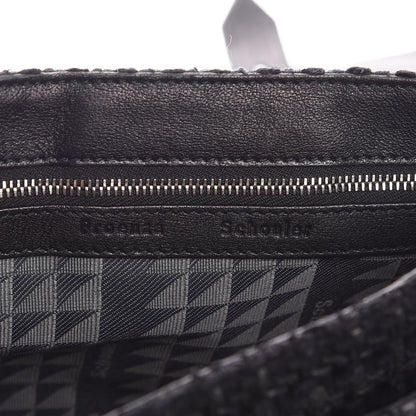 Proenza Schouler Lorma Tweed Lambskin Tiny PS1 Satchel Black 6 of 8