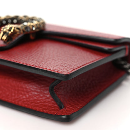 Gucci Calfskin Super Mini Dionysus Shoulder Bag Hibiscus Red 9 of 9