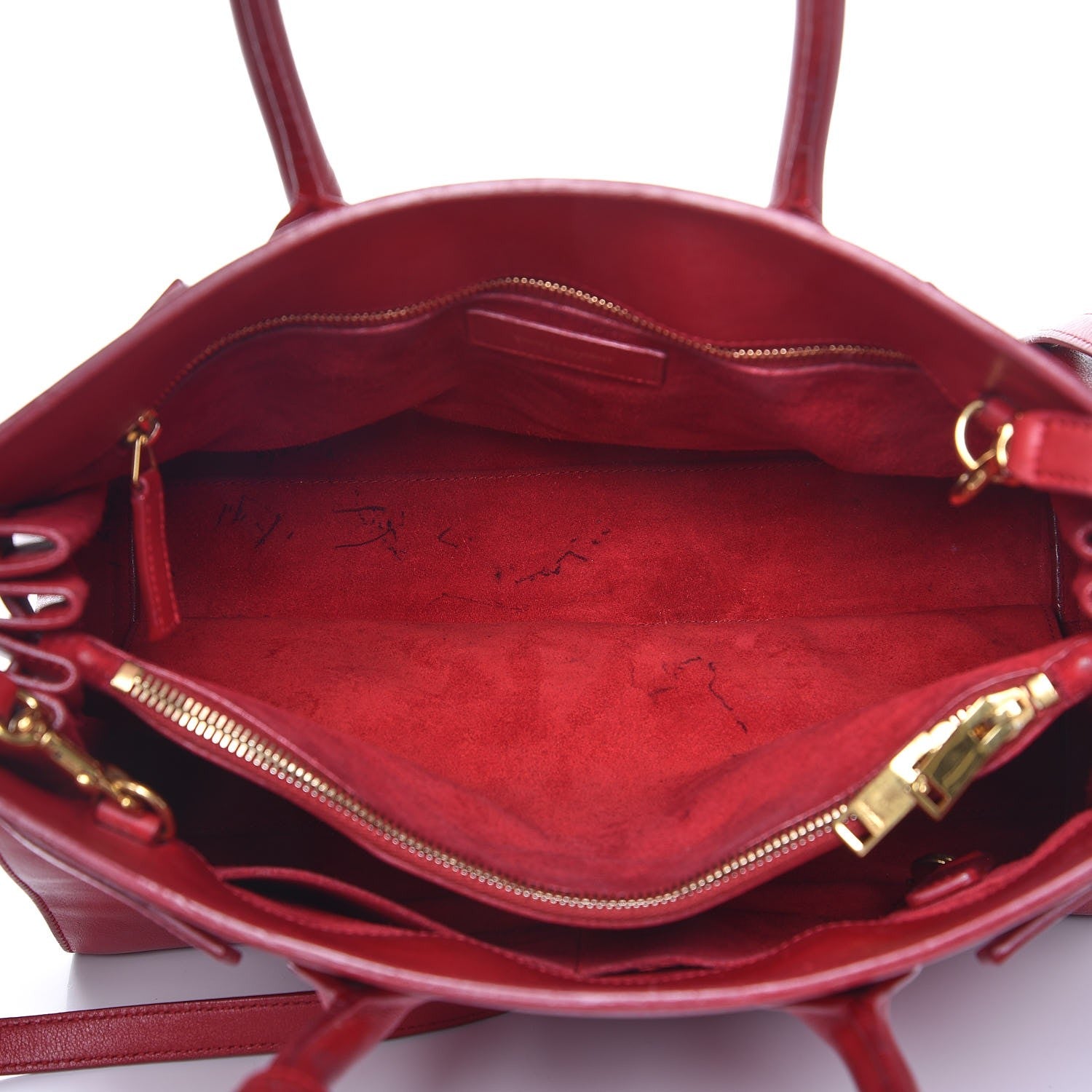 Saint Laurent Calfskin Small Sac De Jour Rouge Orient 6 of 31