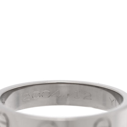 Cartier 18K White Gold 3.5mm LOVE Wedding Band Ring 54 7 5 of 6