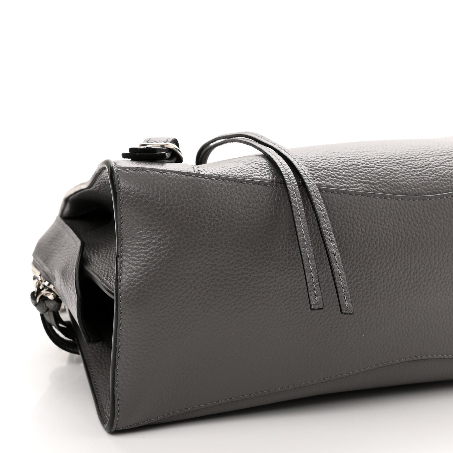 Balenciaga Grained Calfskin Neo Classic Silver Hardware S City Dark Grey 9 of 10