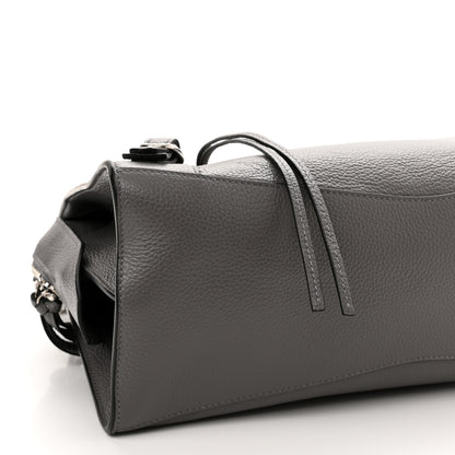 Balenciaga Grained Calfskin Neo Classic Silver Hardware S City Dark Grey 9 of 10