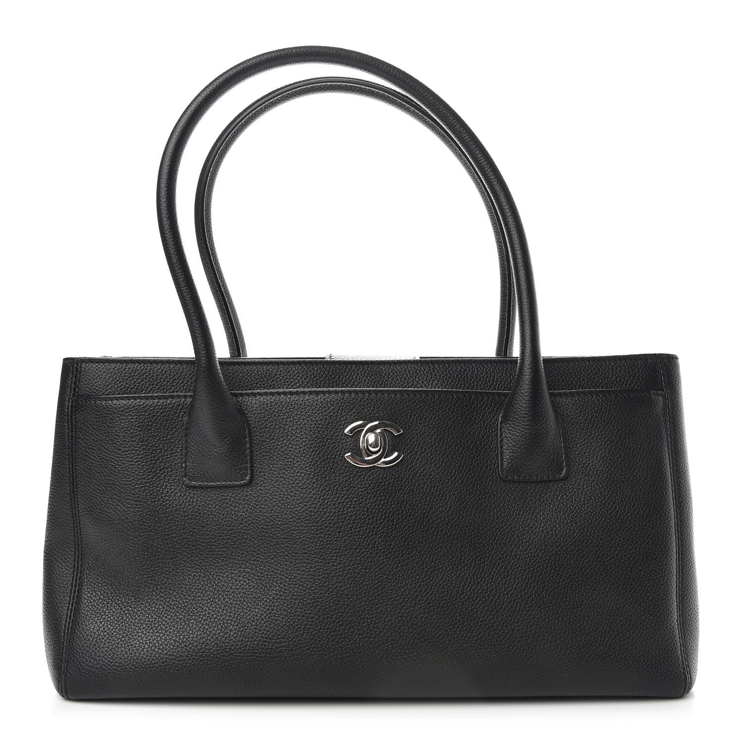 Chanel Calfskin Small Cerf Executive Shopper Tote Black 1 of 9