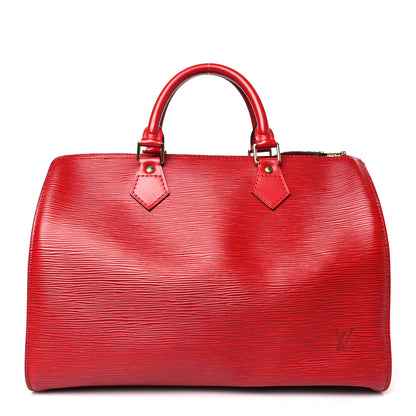 Louis Vuitton Epi Speedy 30 Castillan Red 1 of 8