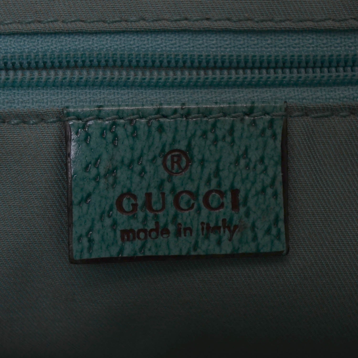 Gucci Monogram Tote Green 10 of 12