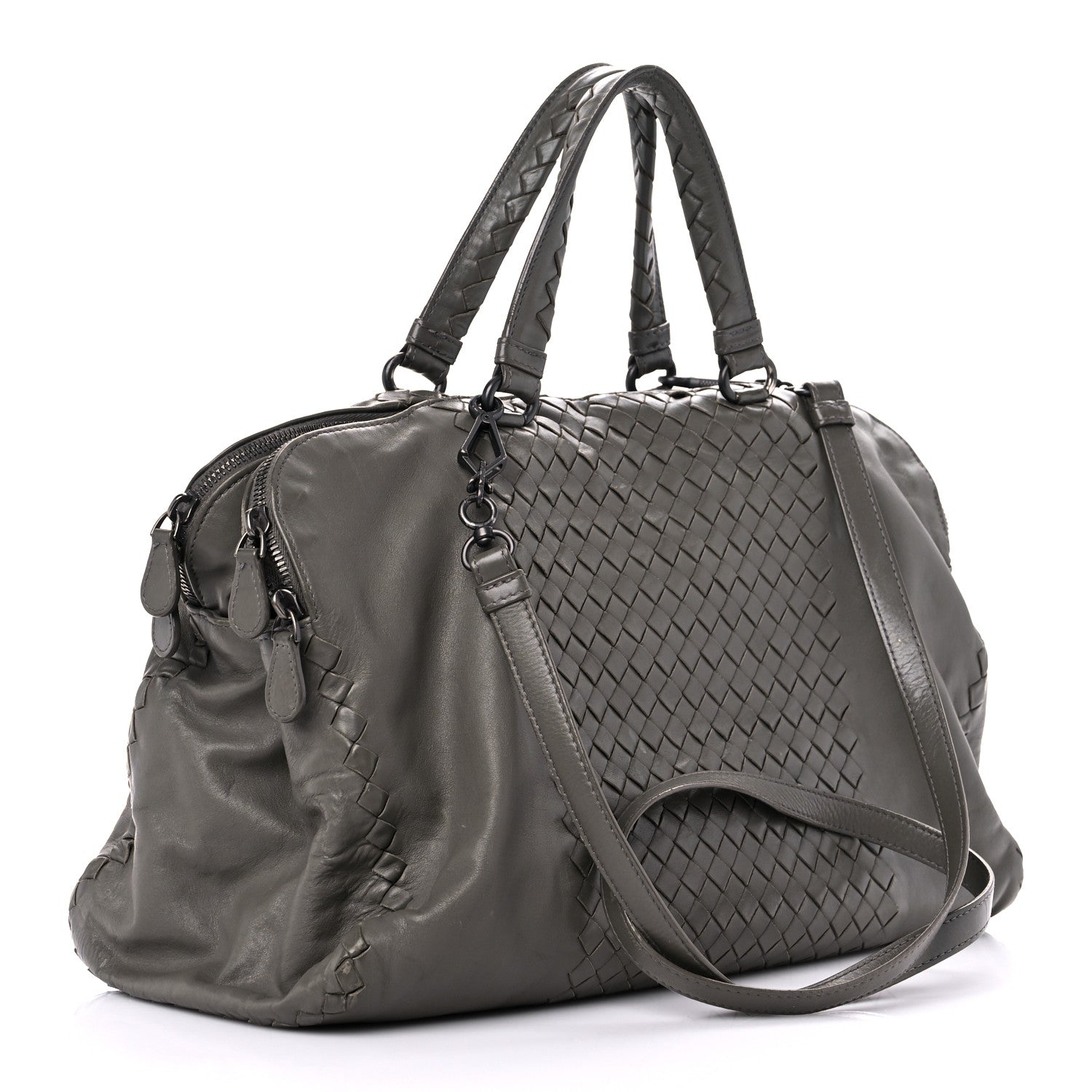 Bottega Veneta Calfskin Intrecciato Large Leggero Tote Kaki Fondente 3 of 43