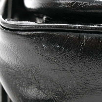 Saint Laurent Crinkled Calfskin Matelasse Monogram Baby Niki Chain Satchel Black 11 of 11