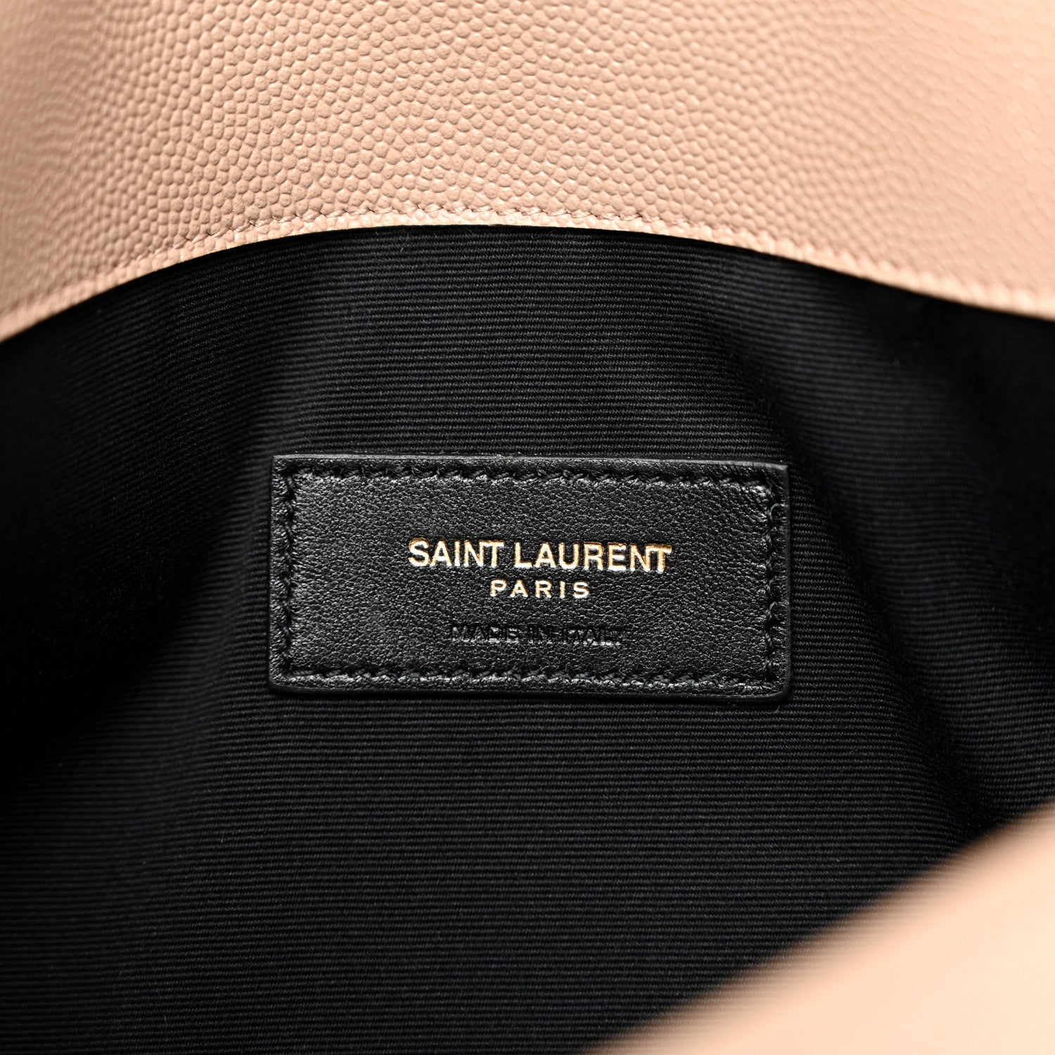 Saint Laurent Grain De Poudre Uptown Pouch Dark Beige 6 of 10