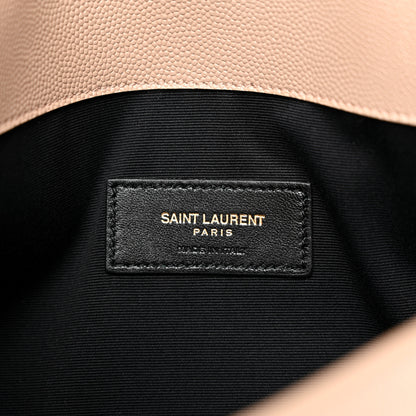 Saint Laurent Grain De Poudre Uptown Pouch Dark Beige 6 of 10