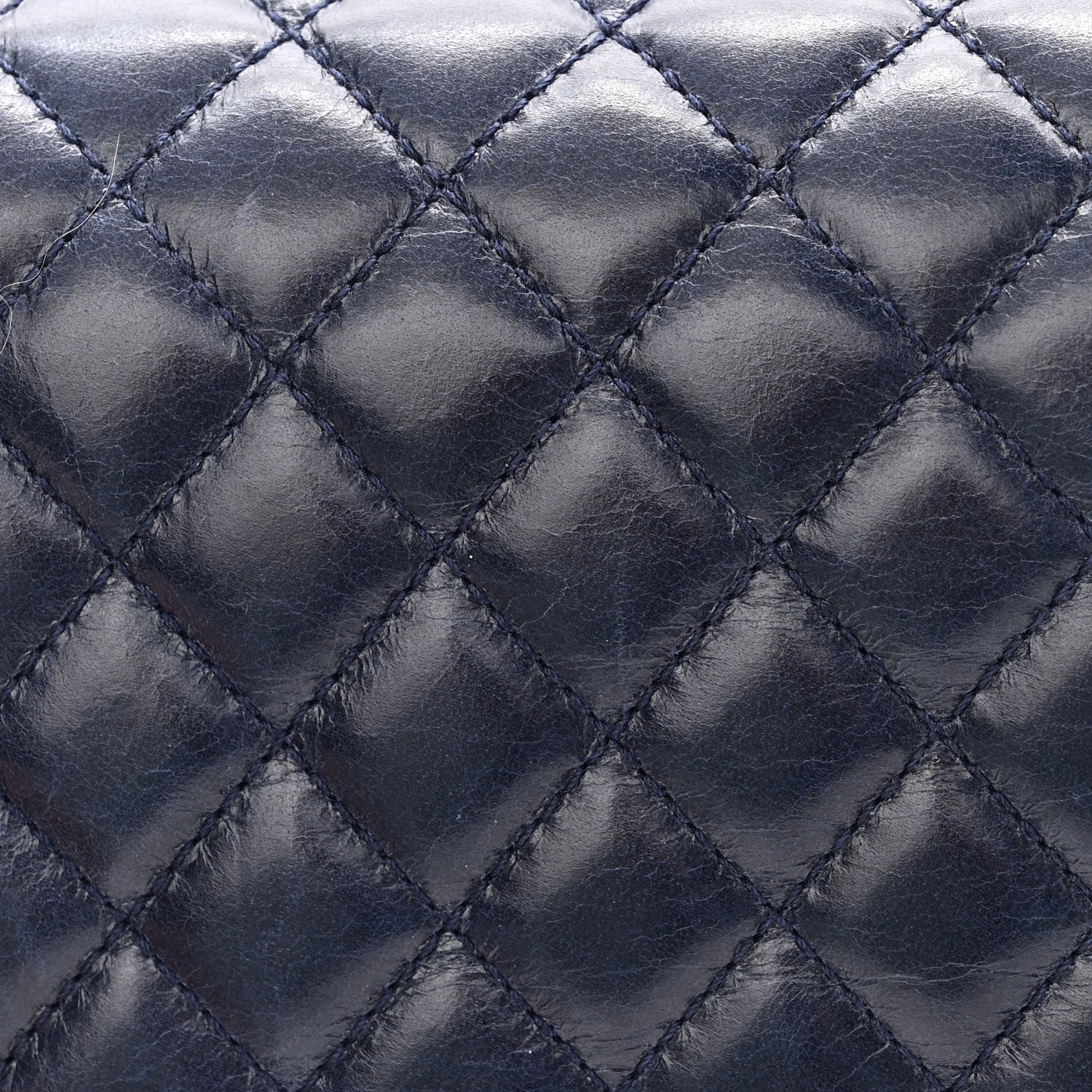 Chanel Glazed Calfskin Quilted Medium Boy Chained Flap Blue 11 of 14