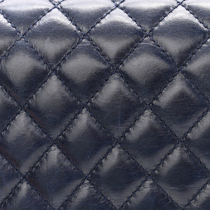 Chanel Glazed Calfskin Quilted Medium Boy Chained Flap Blue 11 of 14