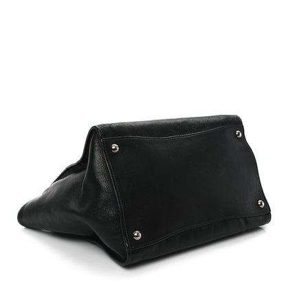 Prada Glace Calf Twin Pocket Tote Black 4 of 12