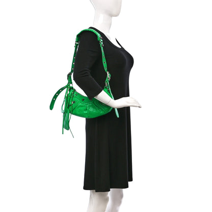 Balenciaga Agneau Arena Le Cagole Shoulder Bag XS Vivid Green 2 of 9