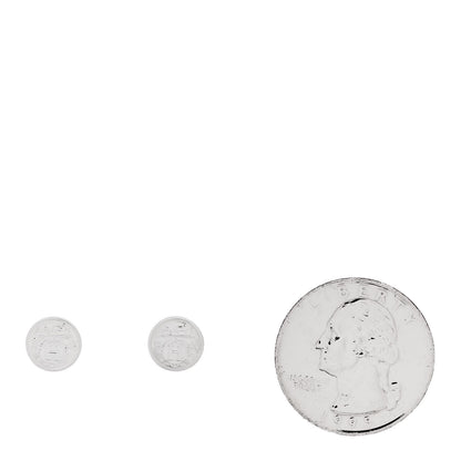 Hermes Sterling Silver TPM Ex-Libris Earrings 2 of 5