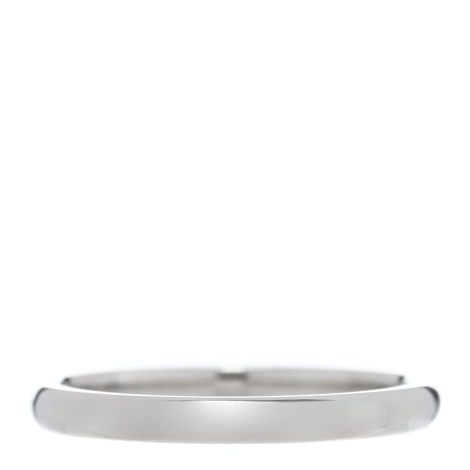 Van Cleef & Arpels Platinum 2mm Tendrement Wedding Band Ring 47 4 1 of 5