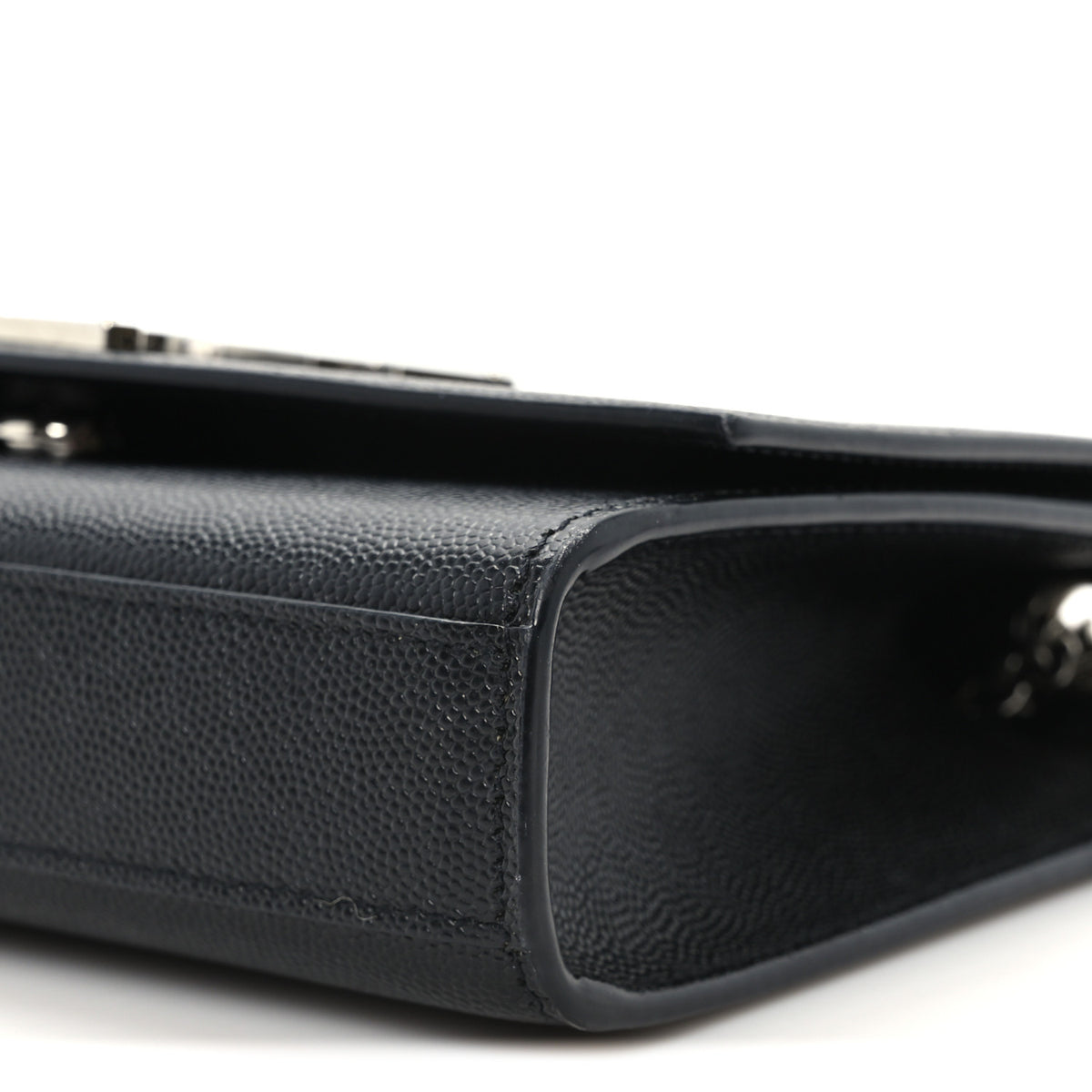 Saint Laurent Grain De Poudre Small Monogram Kate Satchel Black 10 of 10