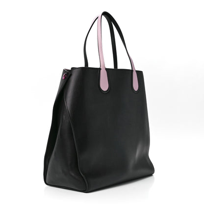 Christian Dior Calfskin Small Addict Shopping Tote Black Pink 3 of 11