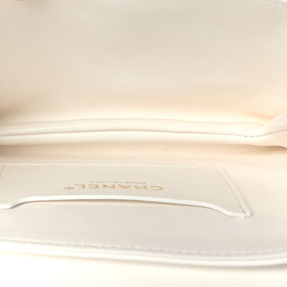 Chanel Caviar Quilted Small Top Handle Flap White 5 of 10