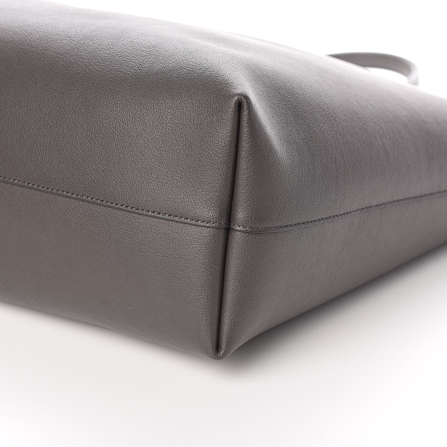 Calfskin Large Shopping Tote Asphalt